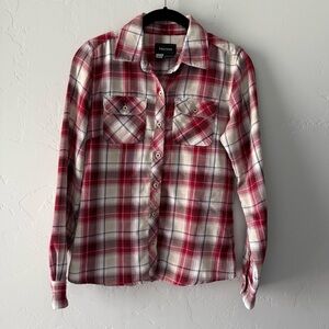 Marmot Red and White Plaid Button Down Shirt